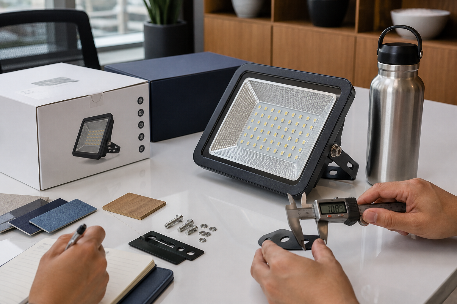 Product sampling and measurement before bulk order