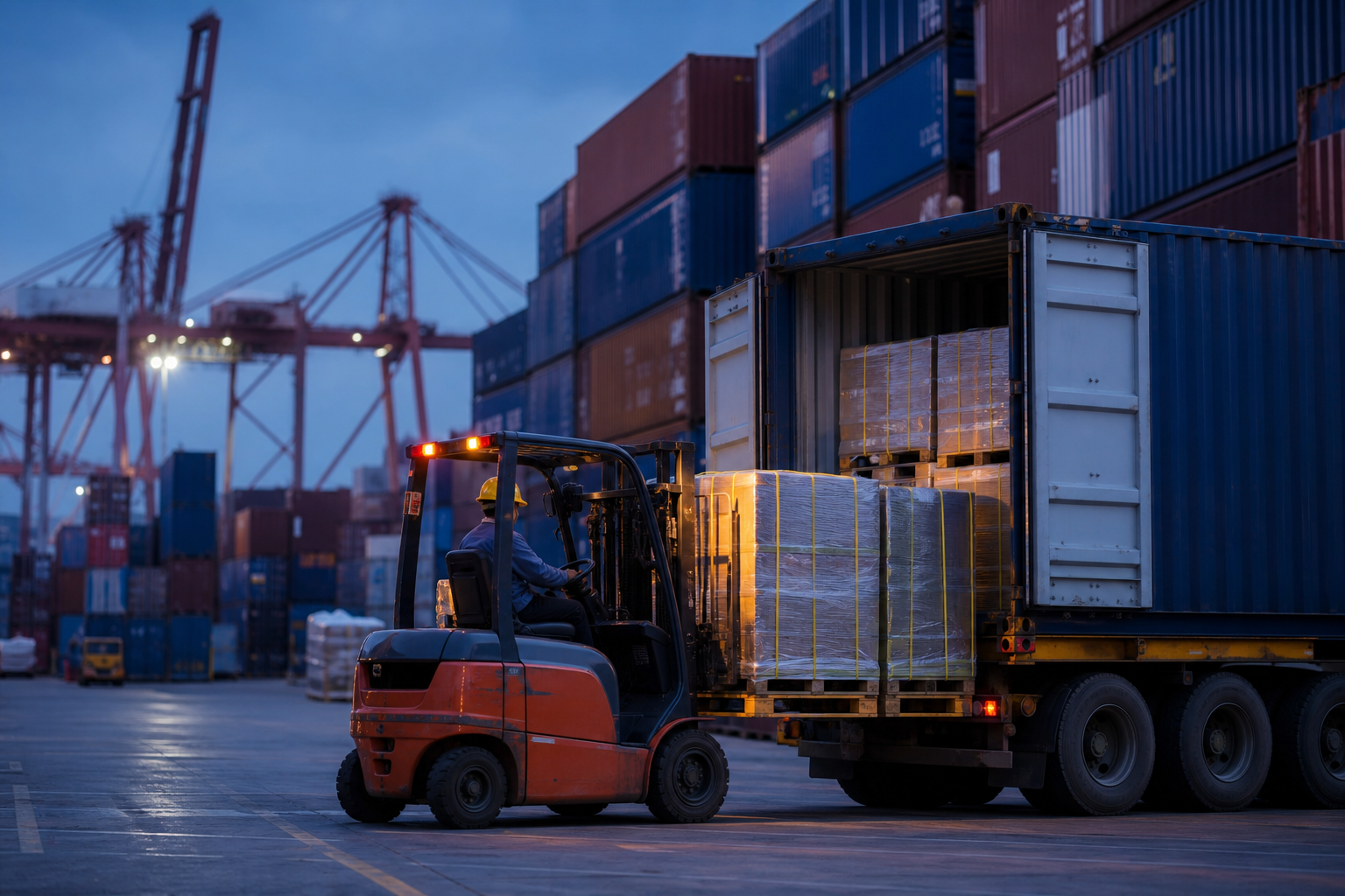 Consolidation and freight to destination port